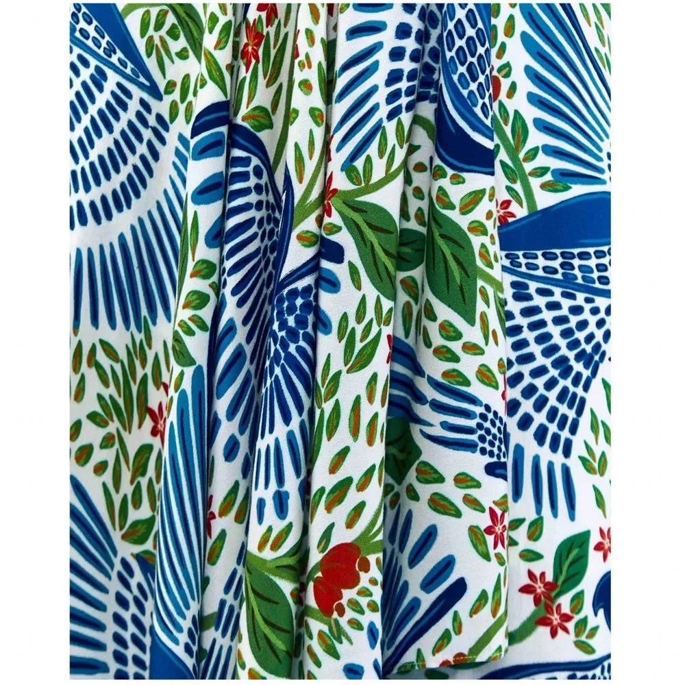 🥭FARM Rio Blue Macaw Flight Maxi Dress - Picture 6 of 14